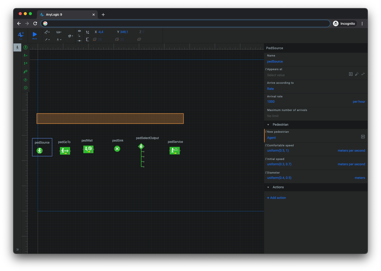 AnyLogic dark UI